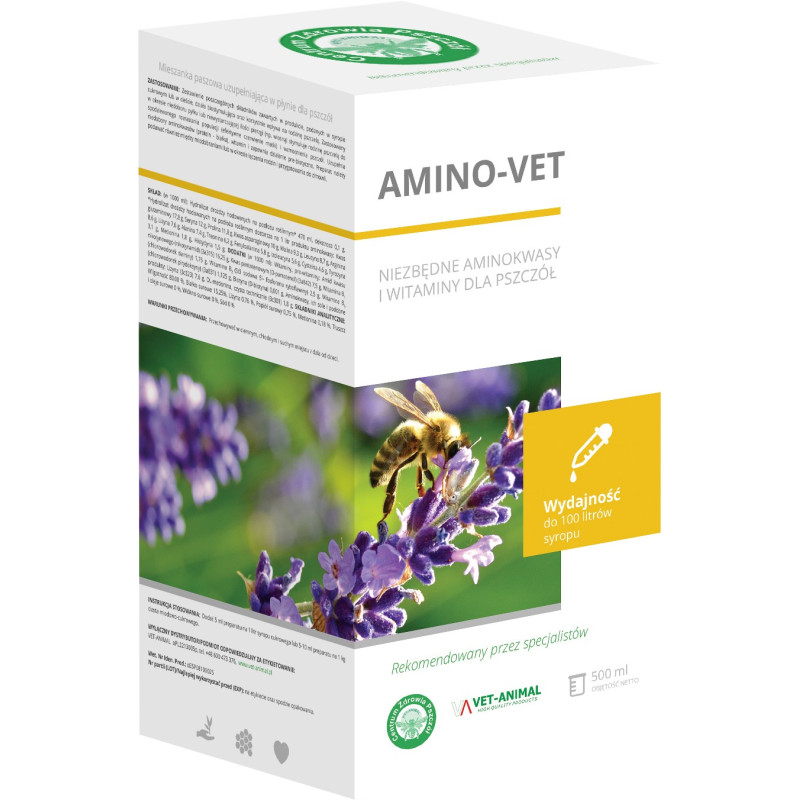 AMINO-VET – náhražka včelího pylu 0,5l