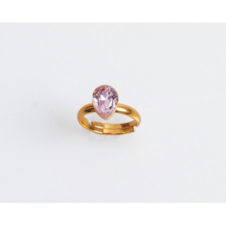 Honey drop ring - pudrově růžový